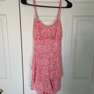 Francesca's Collections Pink Floral Dress